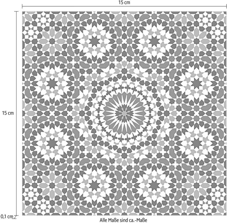 Queence Tegelsticker Rondjes Stickertegels zelfklevend stickers 12-delige set