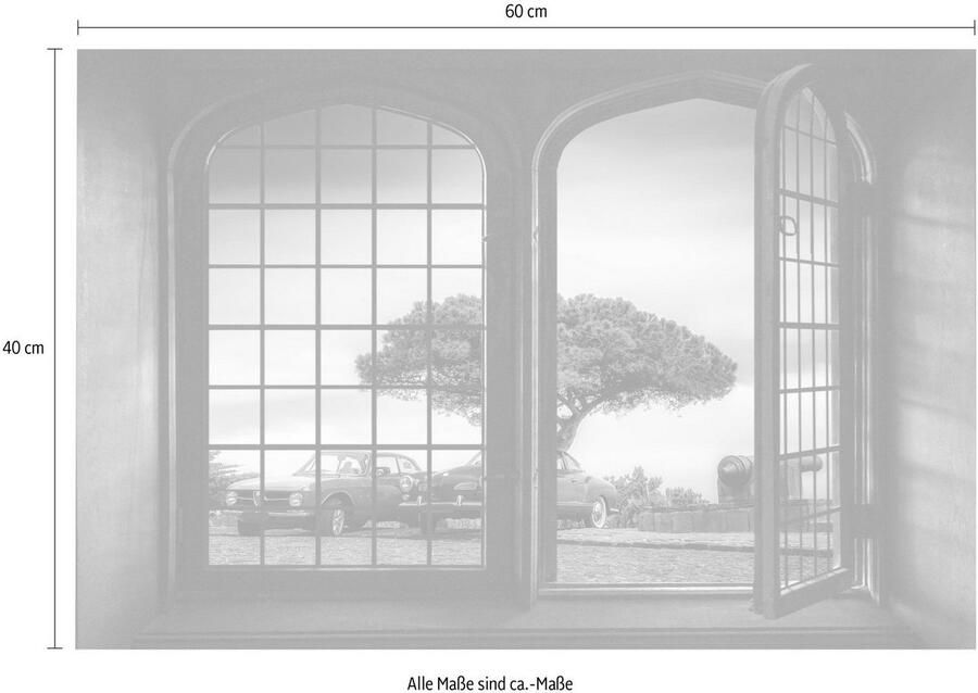 Queence Wandfolie Boom Muursticker muurdecoratie zelfklevend 3D raam