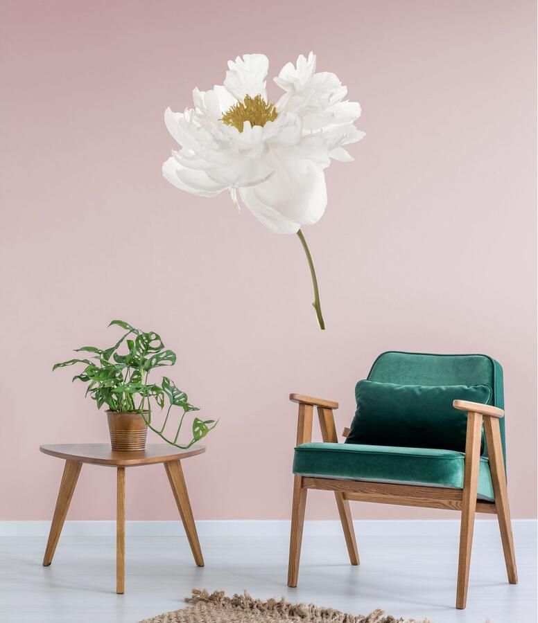 Queence Wandfolie Danile Muurdecoratie sticker bloem bloei zelfklevend (1 stuk)