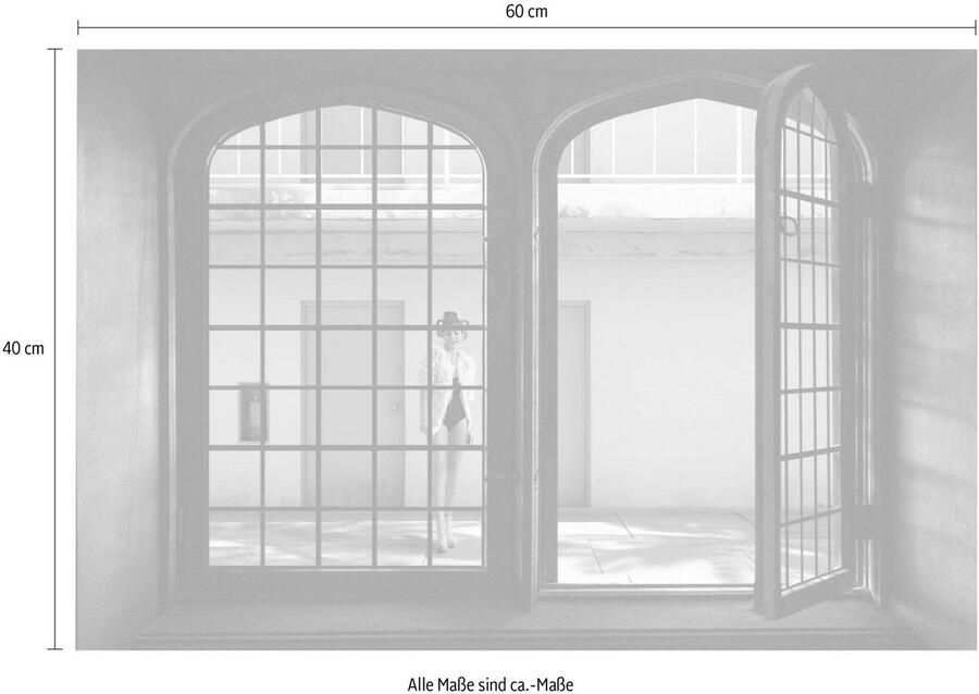 Queence Wandfolie Model Muursticker muurdecoratie zelfklevend 3D raam