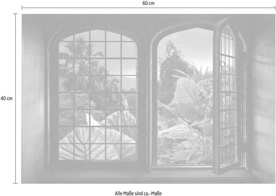 Queence Wandfolie Oerwoud Muursticker muurdecoratie zelfklevend 3D raam