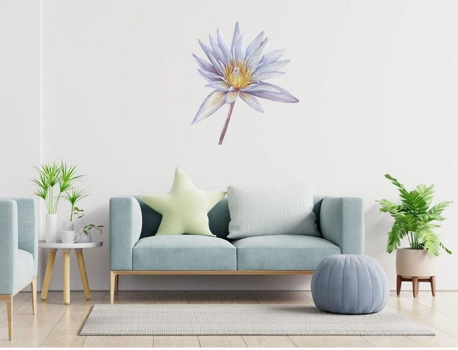 Queence Wandfolie Sahara Rozen zelfklevend wandsticker sticker groot (1 stuk)