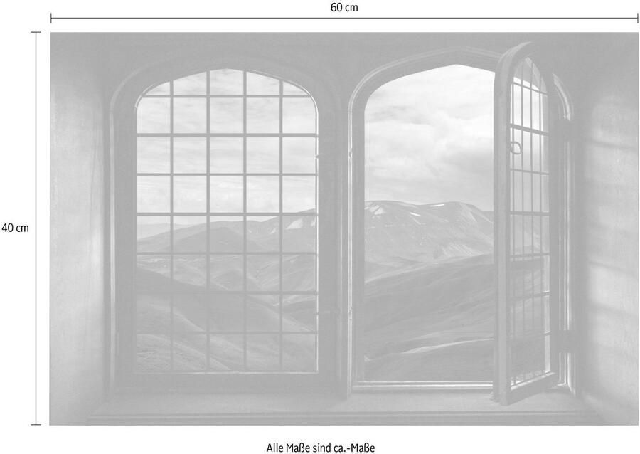 Queence Wandfolie Schotland Muursticker muurdecoratie zelfklevend 3D raam