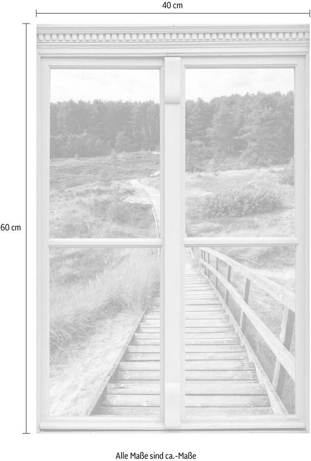 Queence Wandfolie Trap Muursticker muurdecoratie zelfklevend 3D raam