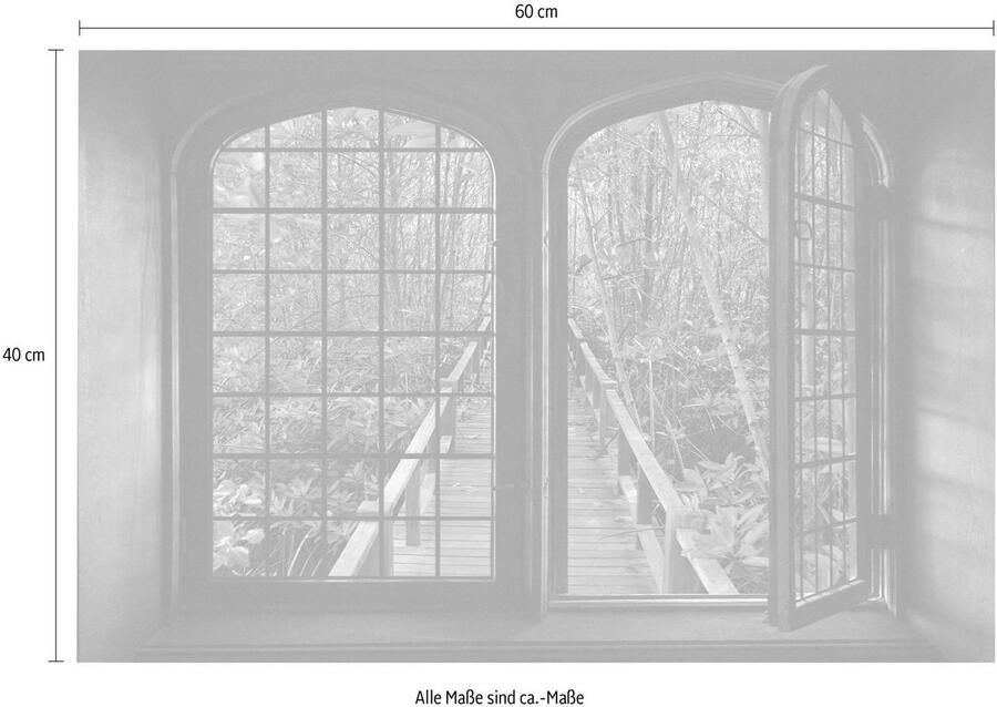 Queence Wandfolie Verbindingsstuk Muursticker muurdecoratie zelfklevend 3D raam