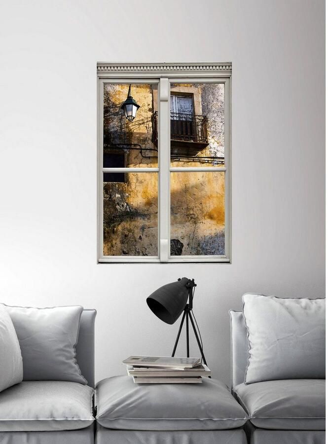 Queence Wandfolie Wand Muursticker muurdecoratie zelfklevend 3D raam