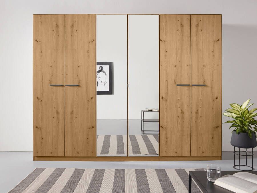 Rauch Draaideurkast Oteli inclusief indeling met 3 laden extra planken ook met spiegel