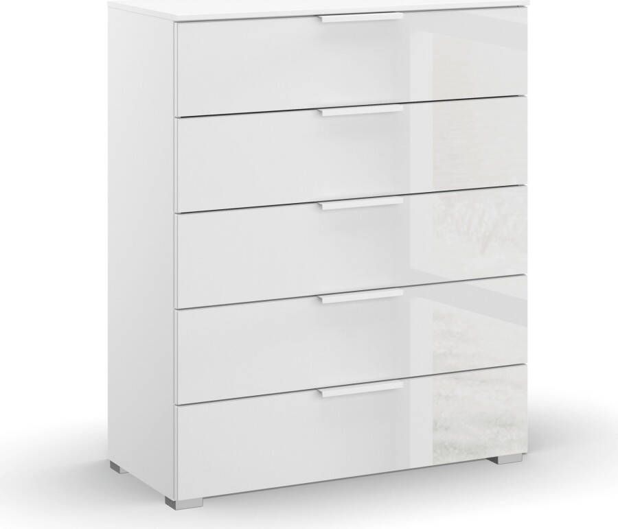 Rauch Kast Skat Meridian met 5 laden met glazen front in elegant design