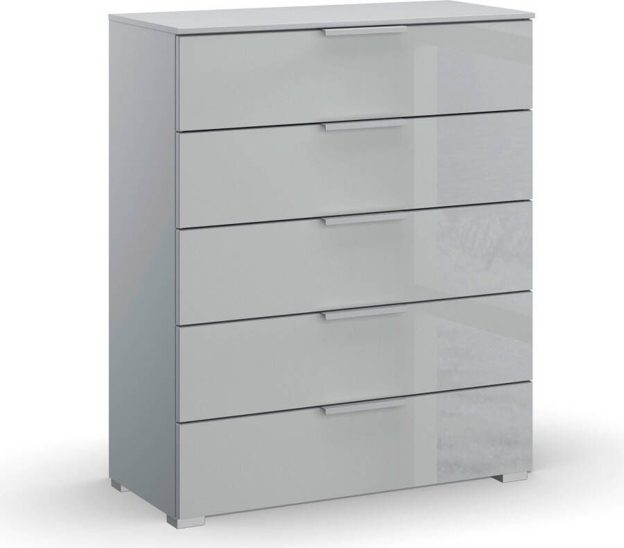 Rauch Kast Skat Meridian met 5 laden met glazen front in elegant design