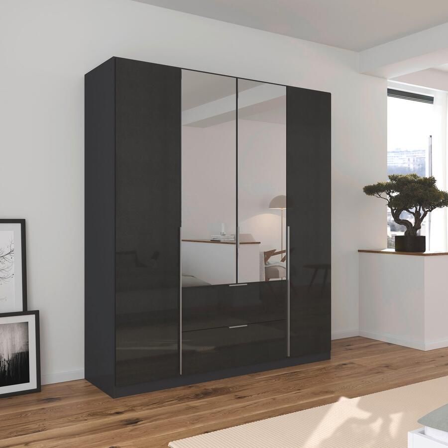 Rauch Draaideurkast Kledingkast kast garderobe AGORDO met decor- of hoogglansfront