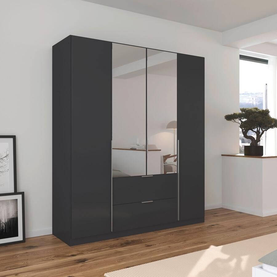 Rauch Draaideurkast Kledingkast kast garderobe AGORDO met decor- of hoogglansfront