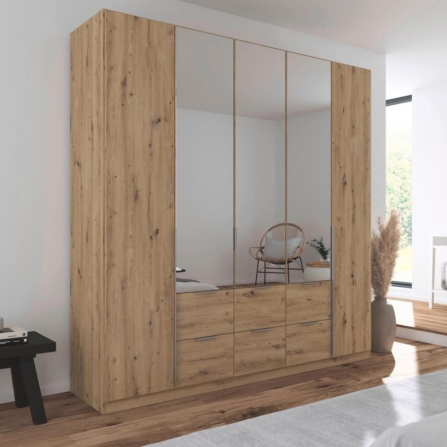 Rauch Draaideurkast Kledingkast kast garderobe AGORDO met decor- of hoogglansfront