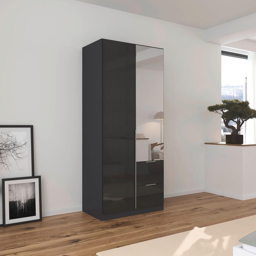 Rauch Draaideurkast Kledingkast kast garderobe AGORDO met decor- of hoogglansfront