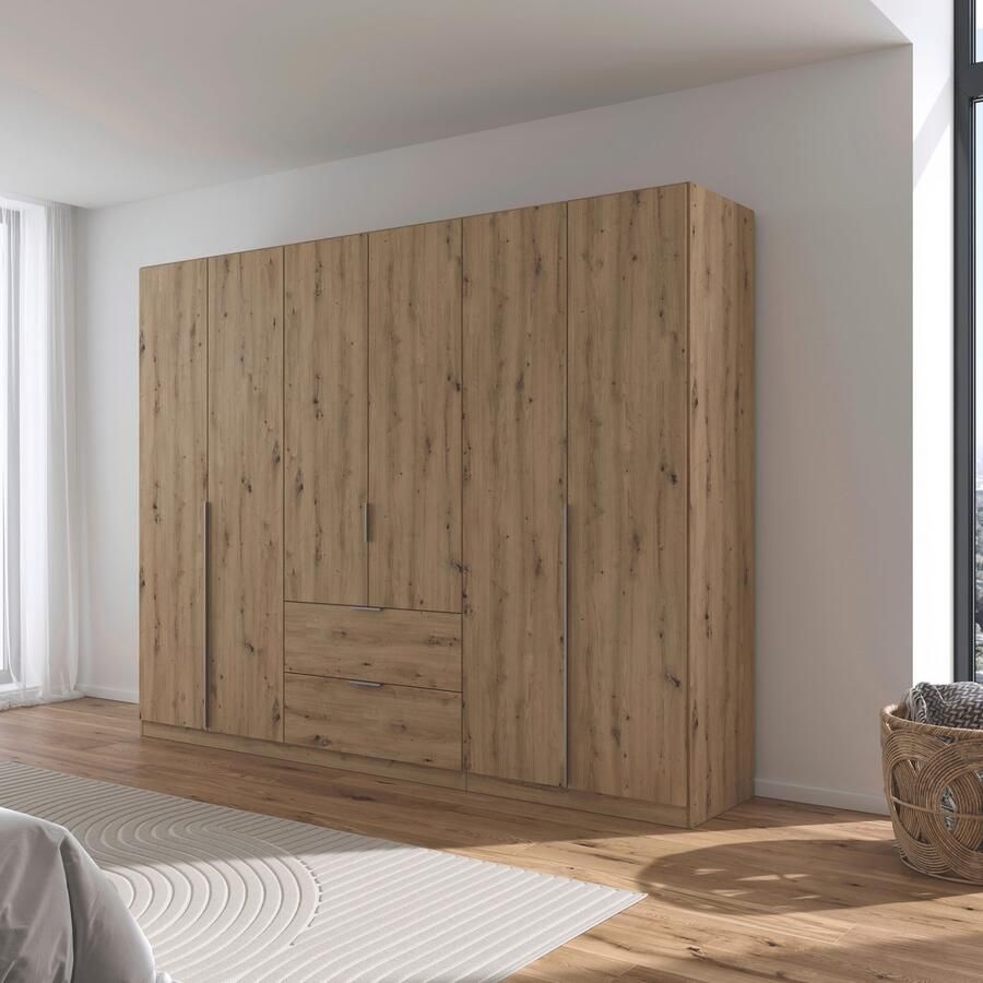 Rauch Draaideurkast Kledingkast kast garderobe AGORDO met decor- of hoogglansfront