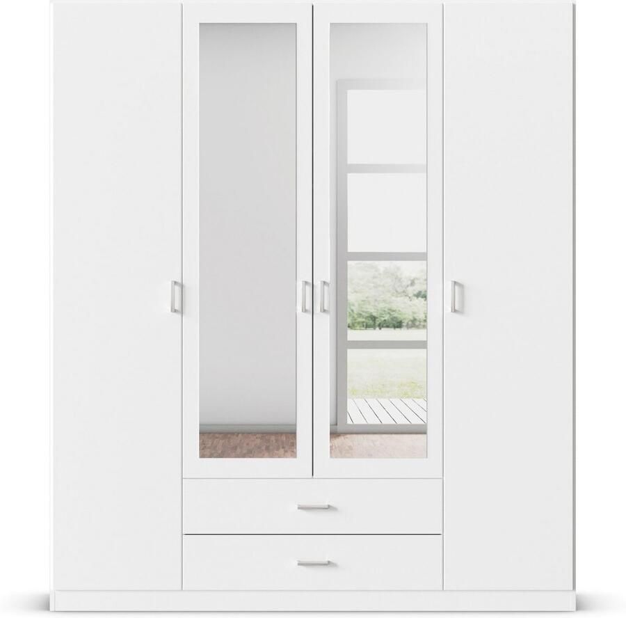 Rauch Kledingkast Kast Garderobe Wasmand GAMMA in 3 Breedtes veel opbergruimte met 6 lades met spiegel topseller made in germany