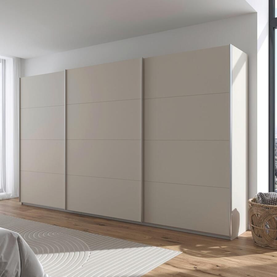 Rauch Schuifdeurkast Kledingkast kast garderobe AGORDO met decor- of hoogglansfront doordachte binnenuitrusting in 4 breedtes en 2 hoogtes made in germany