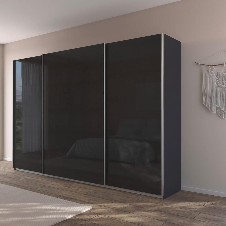 Rauch Schuifdeurkast Kledingkast kast garderobe AGORDO met decor- of hoogglansfront doordachte binnenuitrusting in 4 breedtes en 2 hoogtes made in germany