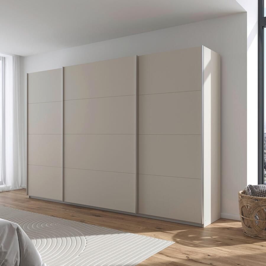 Rauch Schuifdeurkast Kledingkast kast garderobe AGORDO met decor- of hoogglansfront doordachte binnenuitrusting in 4 breedtes en 2 hoogtes made in germany