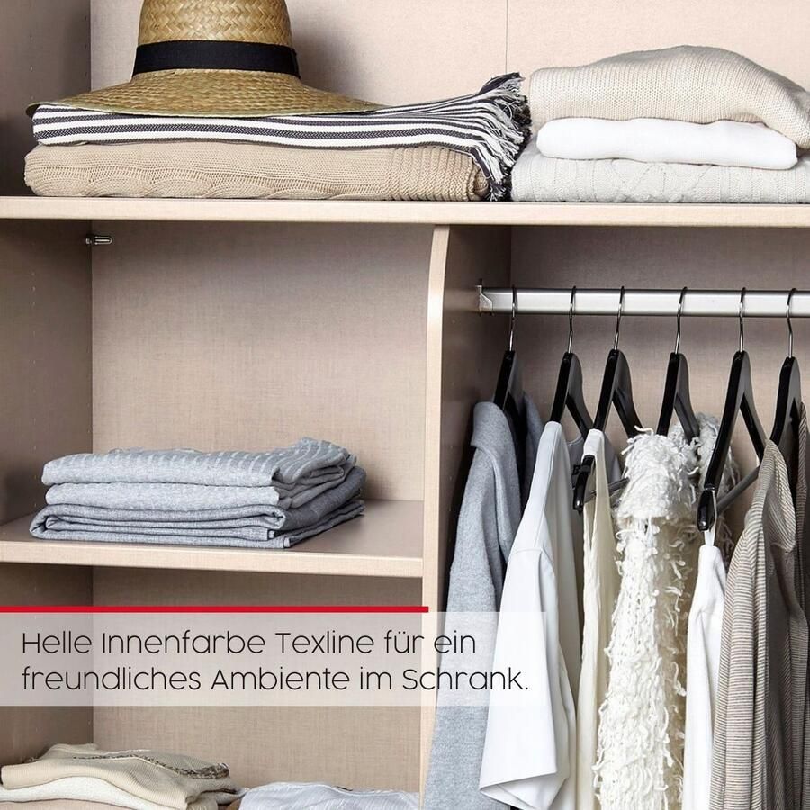 Rauch Schuifdeurkast Kledingkast Kast Garderobe Slaapkamerkast SCALE-DUO edel tweedelige deuren en 3 sierlijsten made in germany