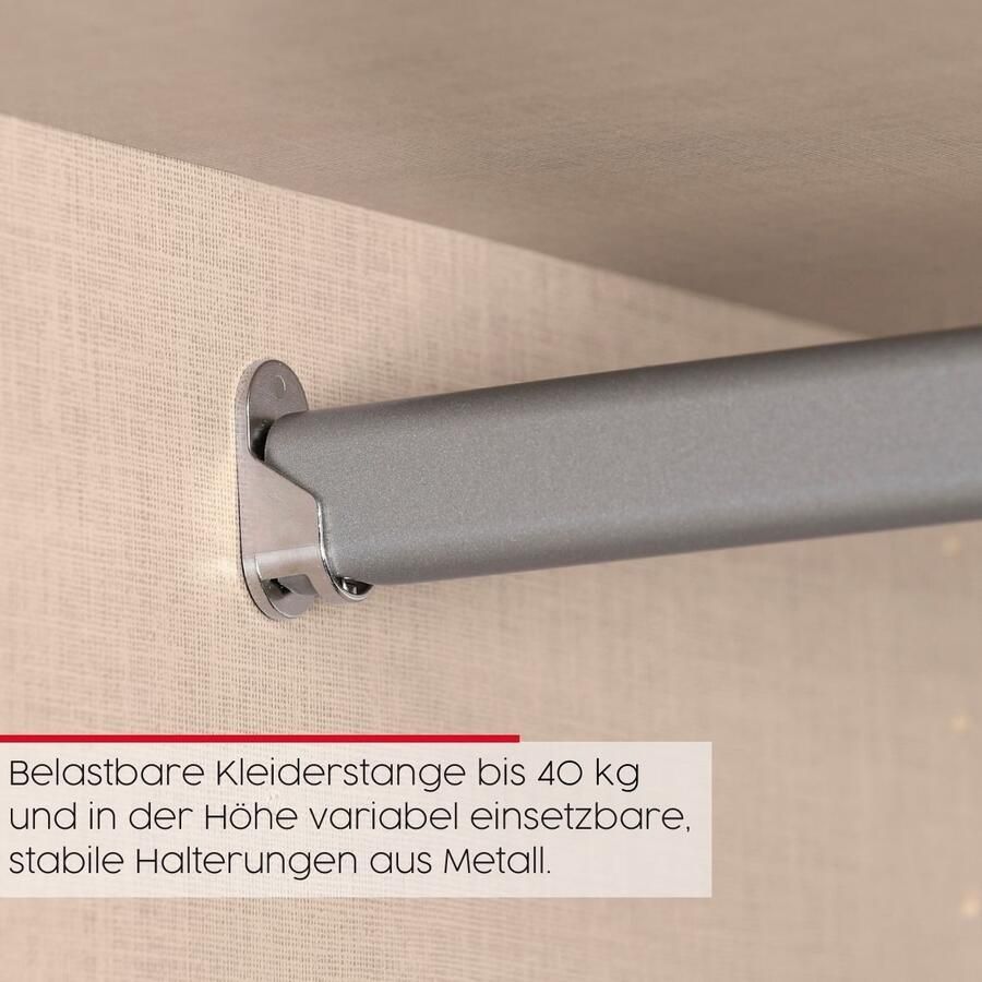 Rauch Schuifdeurkast Kledingkast kast garderobe slaapkamerkast SCALE-WOOD verticaal verdeelde deuren in robuust massief eikenhout made in germany