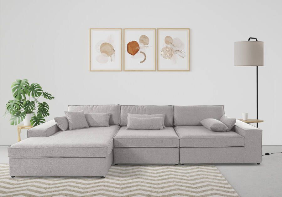 OTTO Hoekbank Enid L-vorm 3 delen bestaand uit modules in vele overtrekken ook in breedribcord