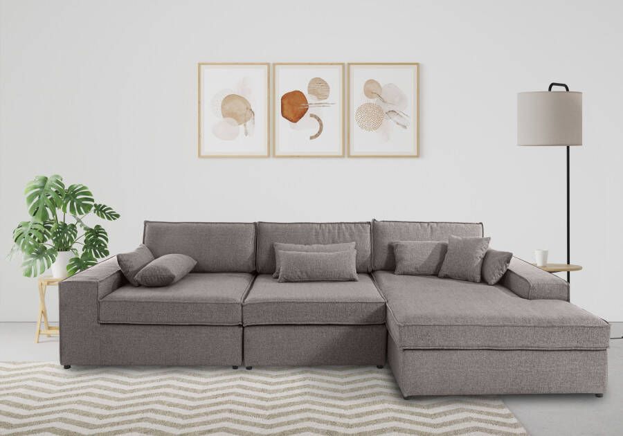 OTTO Hoekbank Enid L-vorm 3 delen bestaand uit modules in vele overtrekken ook in breedribcord