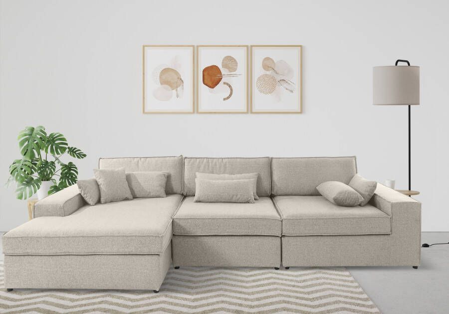 OTTO Hoekbank Enid L-vorm 3 delen bestaand uit modules in vele overtrekken ook in breedribcord