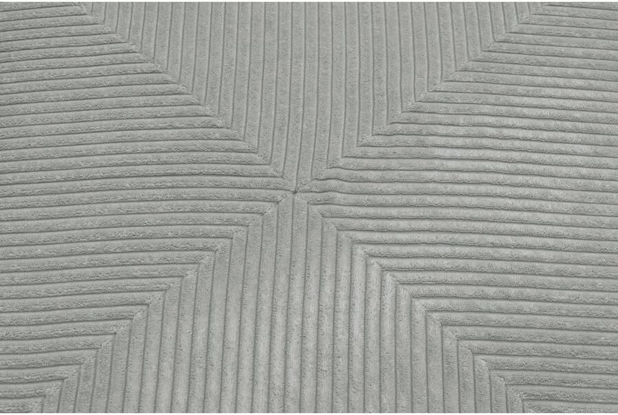 RAUM.ID Hoekbank Gerrid L-vorm Ribfluwelen bekleding modulaire bank bestaande uit hoek- en tussenelement + voetenbank poef