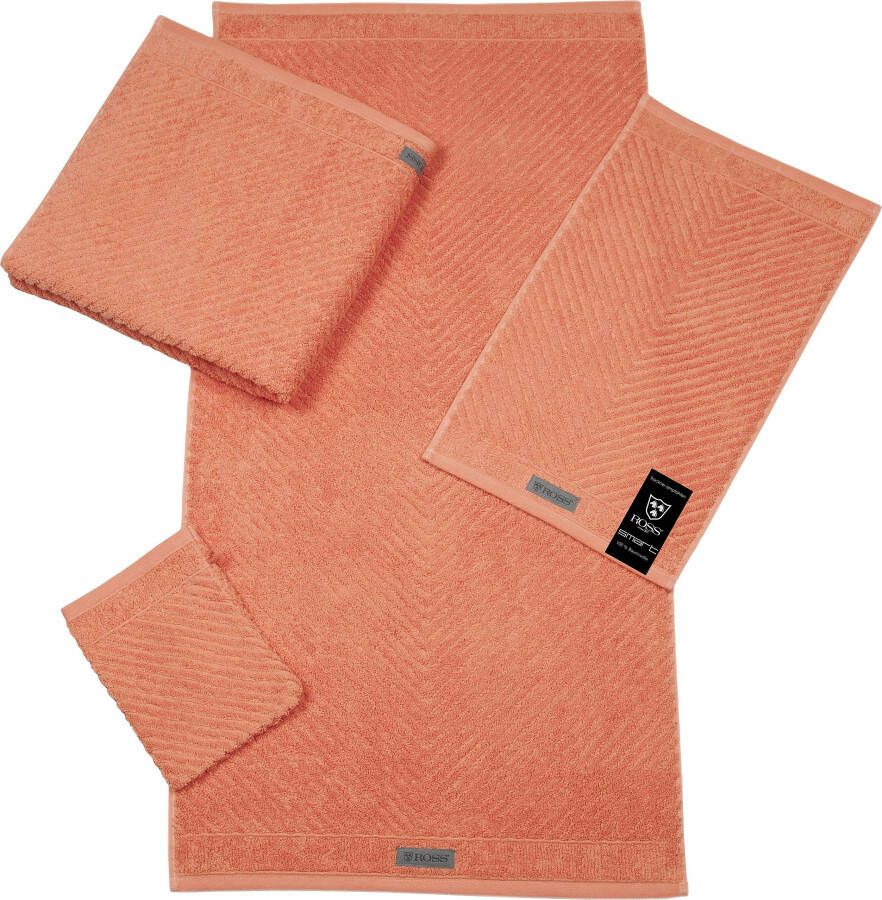 ROSS Gastendoek Smart Uni-rib met velourslabel (6-delig)