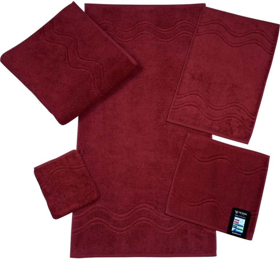 ROSS Handdoek Cashmere feeling 100% katoen met golf-rand grote kleurkeuze (set 2 stuks)