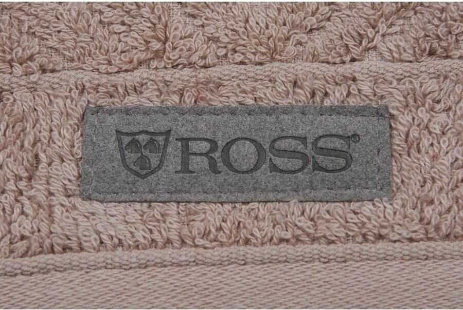 ROSS Handdoek Smart Uni-rib met velourslabel (2 stuks)