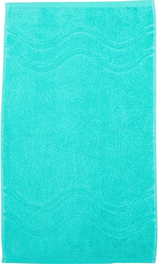 ROSS Gastendoek Cashmere feeling 100% katoen met golf-rand grote kleurkeuze (set 6-delig)