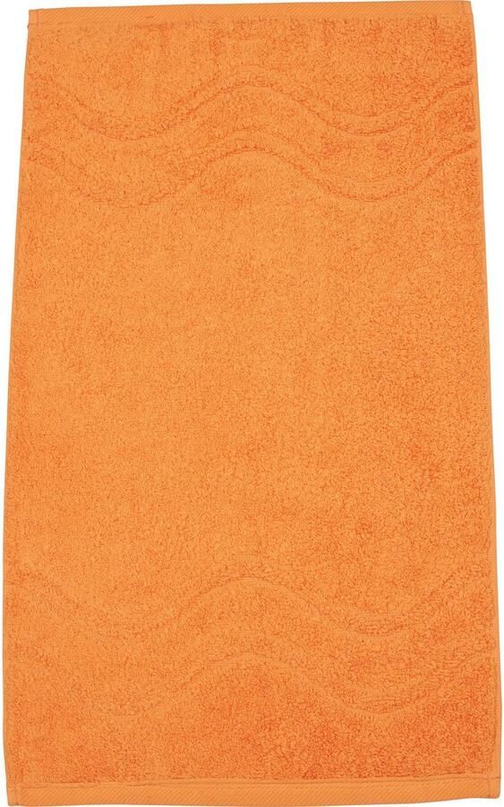 ROSS Gastendoek Cashmere feeling 100% katoen met golf-rand grote kleurkeuze (set 6-delig)