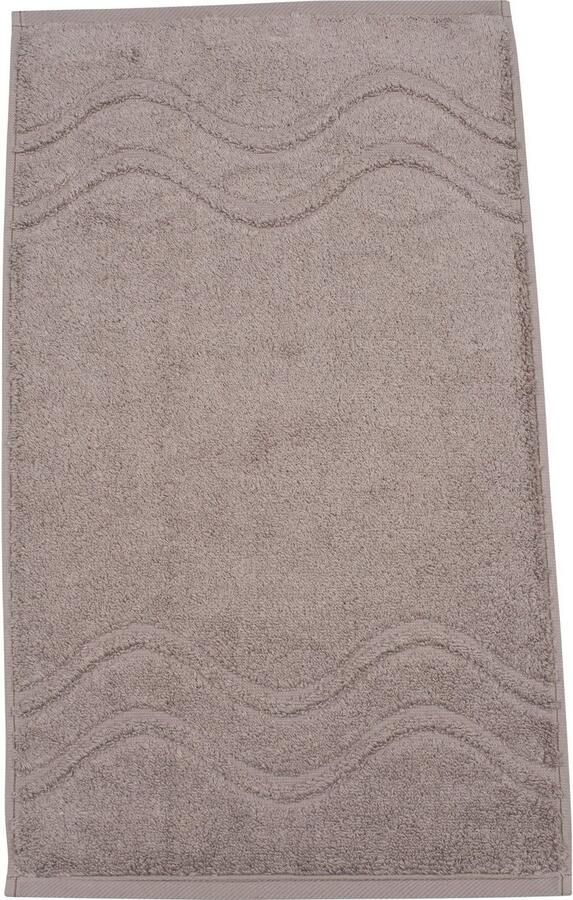 ROSS Gastendoek Cashmere feeling 100% katoen met golf-rand grote kleurkeuze (set 6-delig)