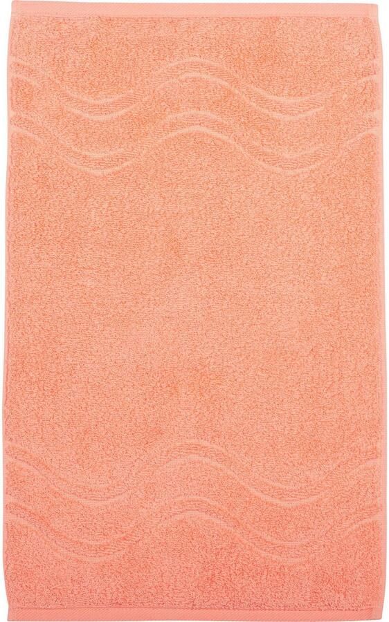 ROSS Gastendoek Cashmere feeling 100% katoen met golf-rand grote kleurkeuze (set 6-delig)