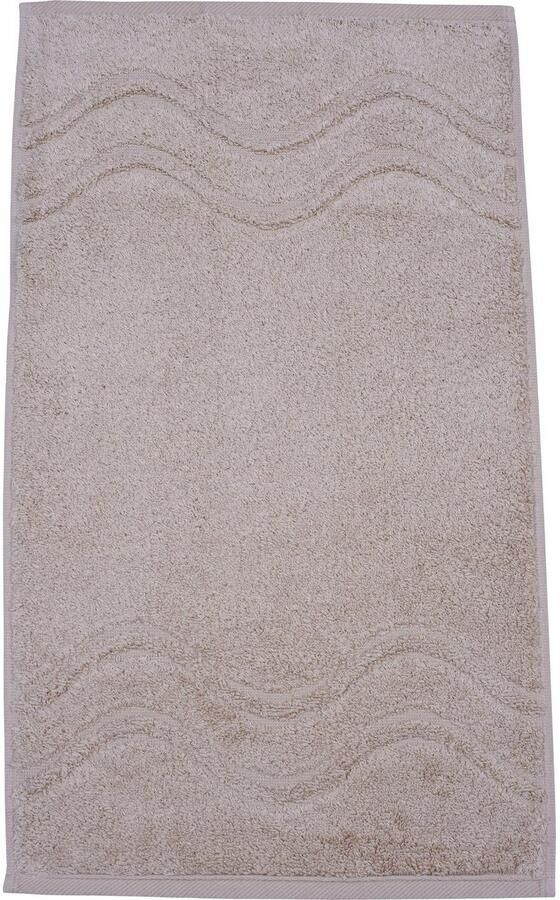 ROSS Gastendoek Cashmere feeling 100% katoen met golf-rand grote kleurkeuze (set 6-delig)