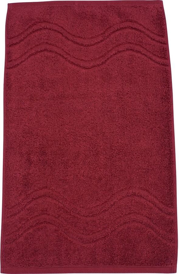 ROSS Gastendoek Cashmere feeling 100% katoen met golf-rand grote kleurkeuze (set 6-delig)