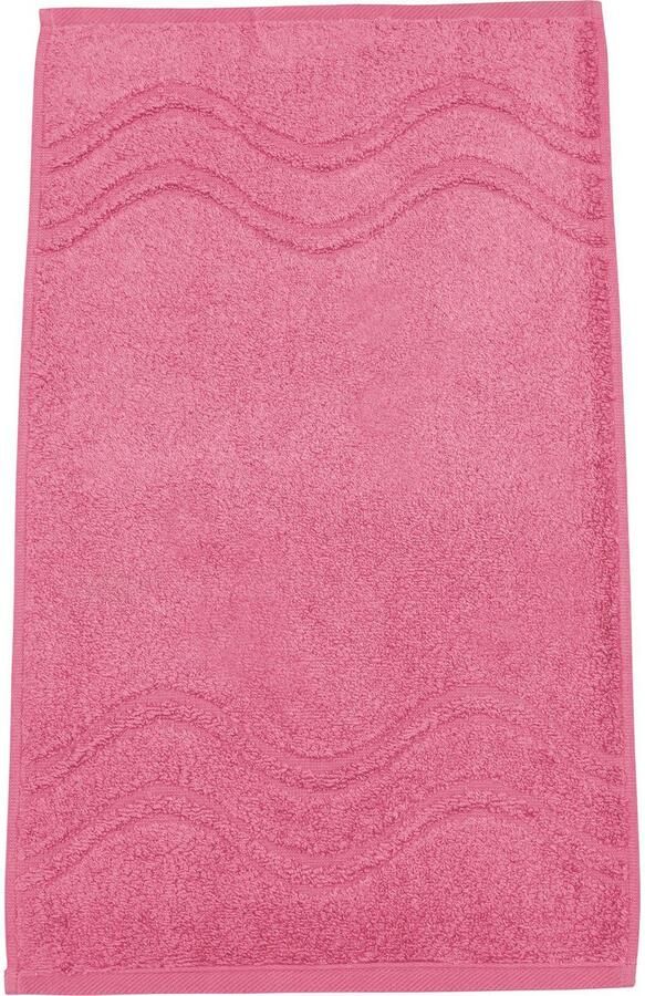 ROSS Gastendoek Cashmere feeling 100% katoen met golf-rand grote kleurkeuze (set 6-delig)