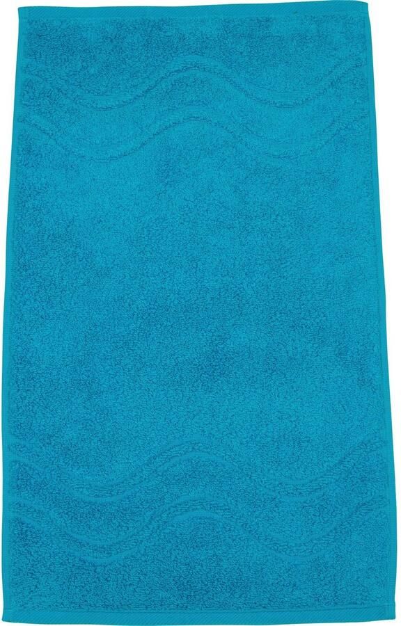 ROSS Gastendoek Cashmere feeling 100% katoen met golf-rand grote kleurkeuze (set 6-delig)