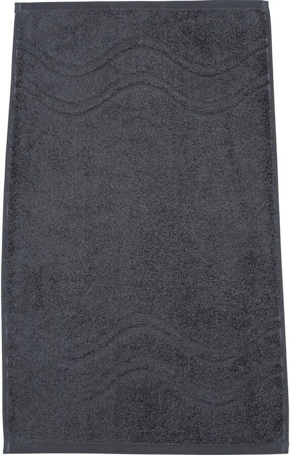 ROSS Gastendoek Cashmere feeling 100% katoen met golf-rand grote kleurkeuze (set 6-delig)