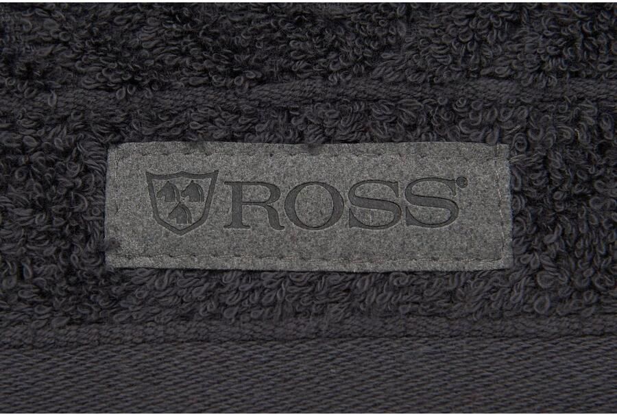 ROSS Handdoek Smart Uni-rib met velourslabel (2 stuks)