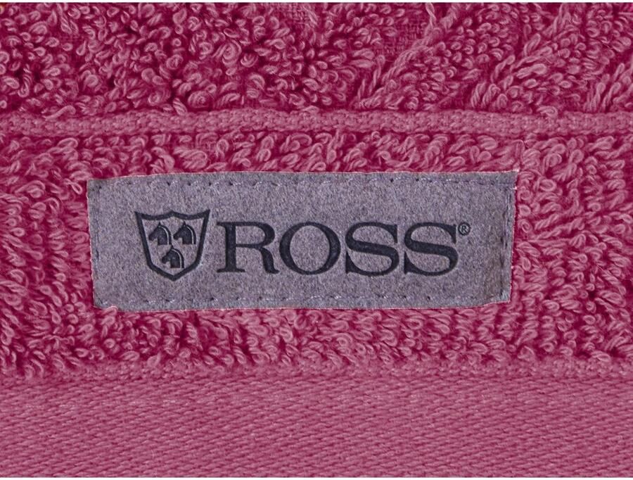ROSS Gastendoek Smart Uni-rib met velourslabel (6-delig)