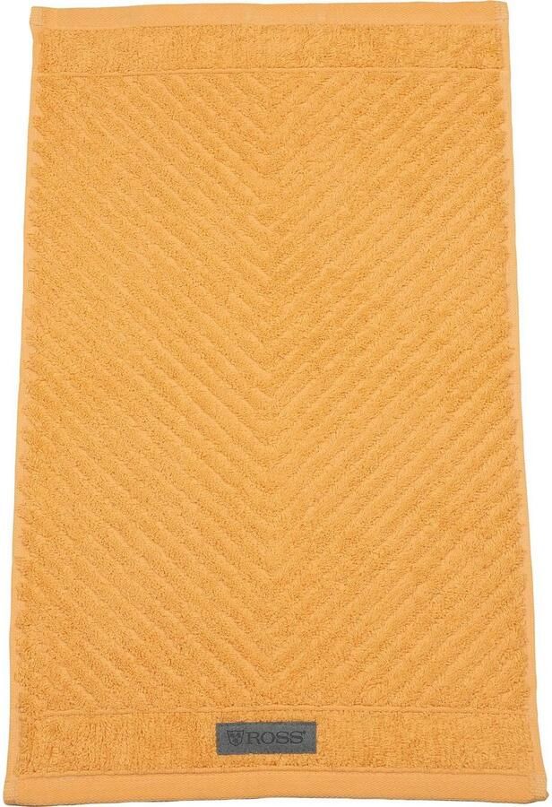 ROSS Gastendoek Smart Uni-rib met velourslabel (6-delig)