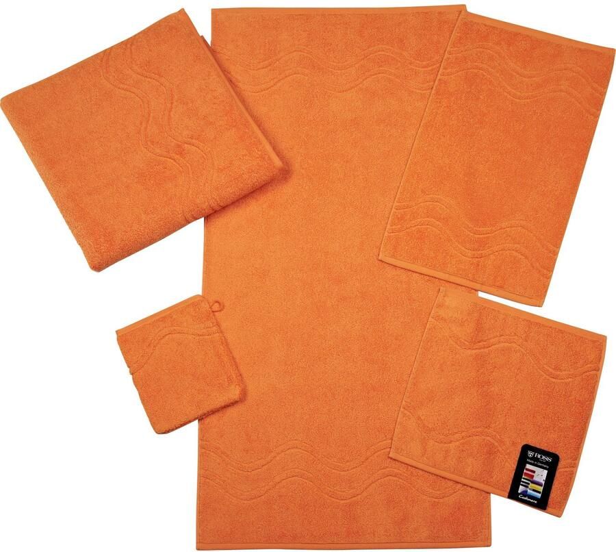 ROSS Handdoek Cashmere feeling 100% katoen met golf-rand grote kleurkeuze (set 2 stuks)