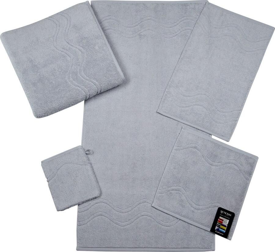 ROSS Handdoek Cashmere feeling 100% katoen met golf-rand grote kleurkeuze (set 2 stuks)