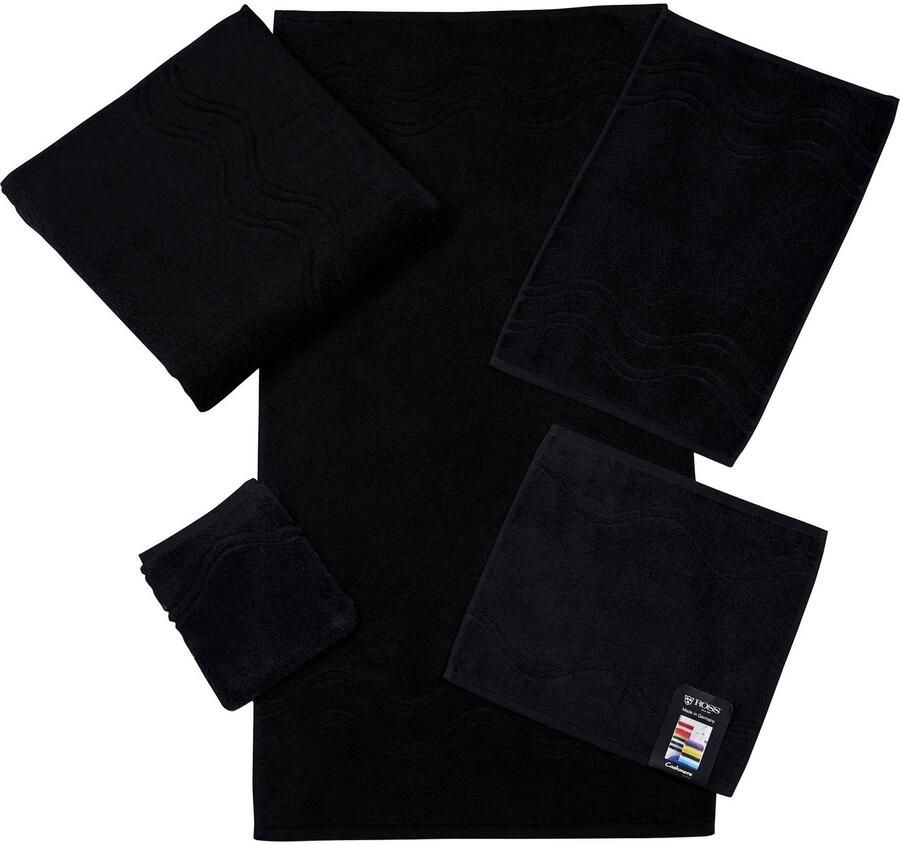 ROSS Handdoek Cashmere feeling 100% katoen met golf-rand grote kleurkeuze (set 2 stuks)