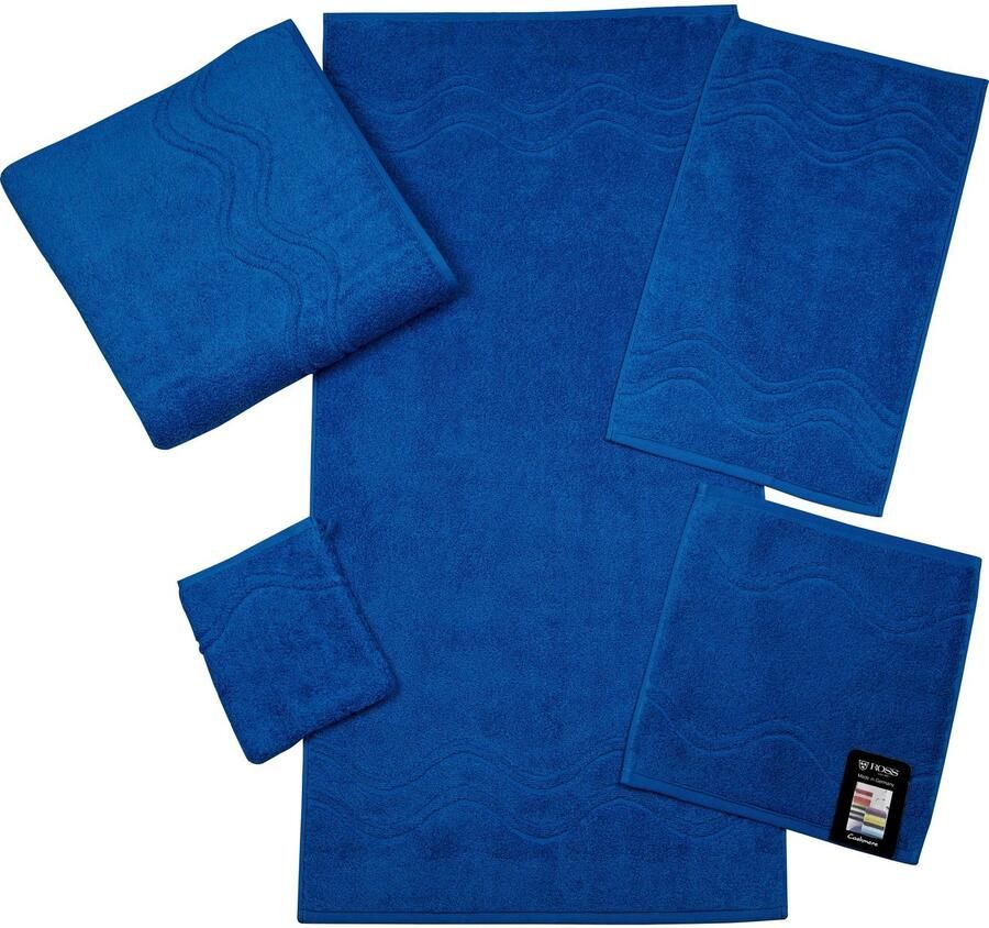 ROSS Handdoek Cashmere feeling 100% katoen met golf-rand grote kleurkeuze (set 2 stuks)