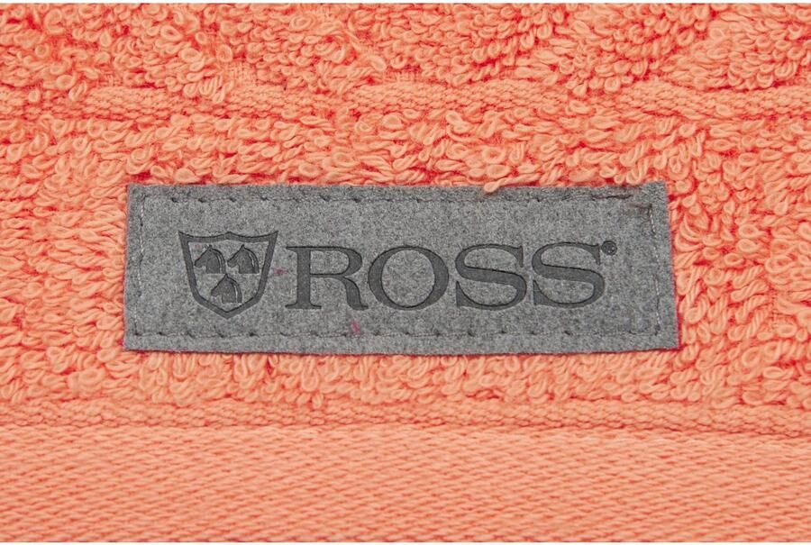 ROSS Gastendoek Smart Uni-rib met velourslabel (6-delig)