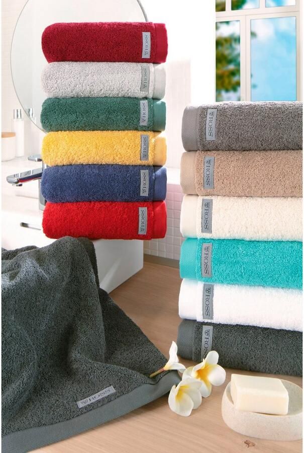 ROSS Handdoekenset Sinfonie bevat handdoeken badhanddoek en gastendoeken (set 5-delig)