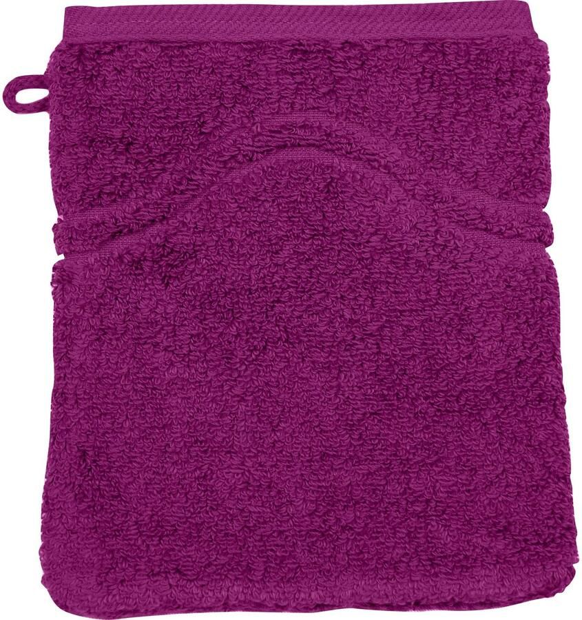 ROSS Washandje Cashmere feeling met golven-randdessin (set 6 stuks)